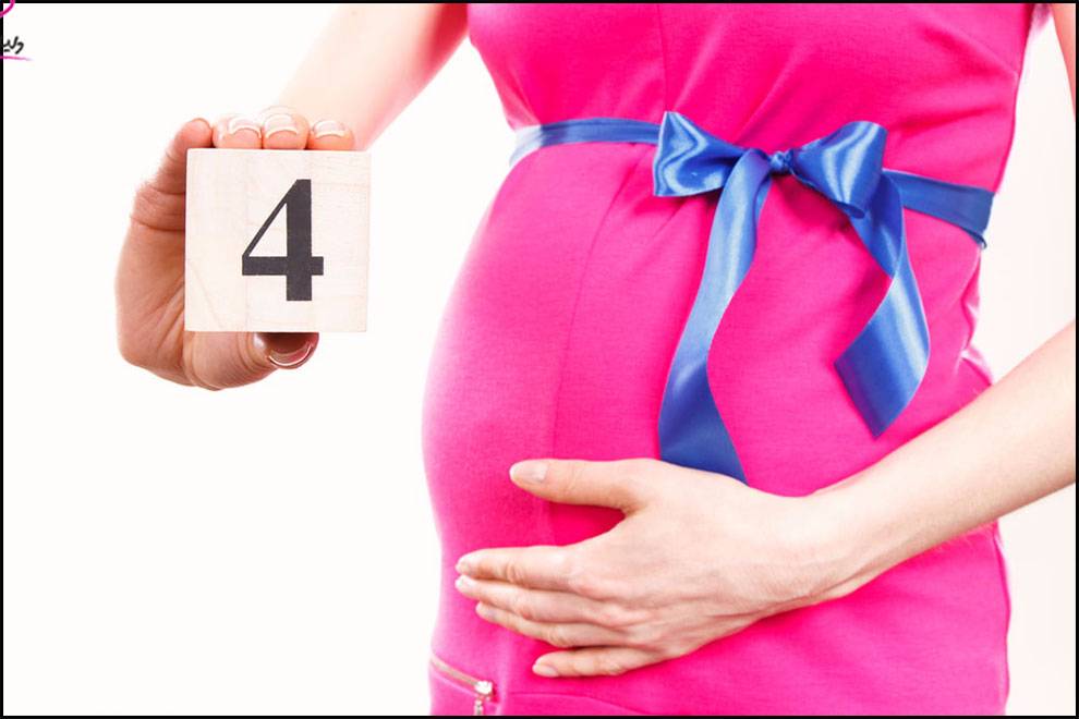 شكل بطن الحامل في الشهر الرابع أعراض الحمل